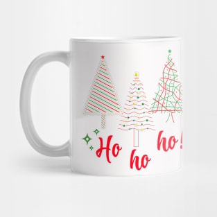 christmas trees ho ho ho merry christmas Mug